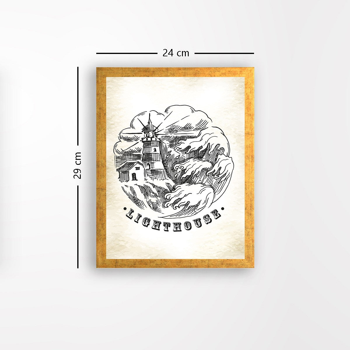 Quadro Decorativo MDF Emoldurado - Arte Multicolor 24x29cm com Moldura de Madeira 2cm