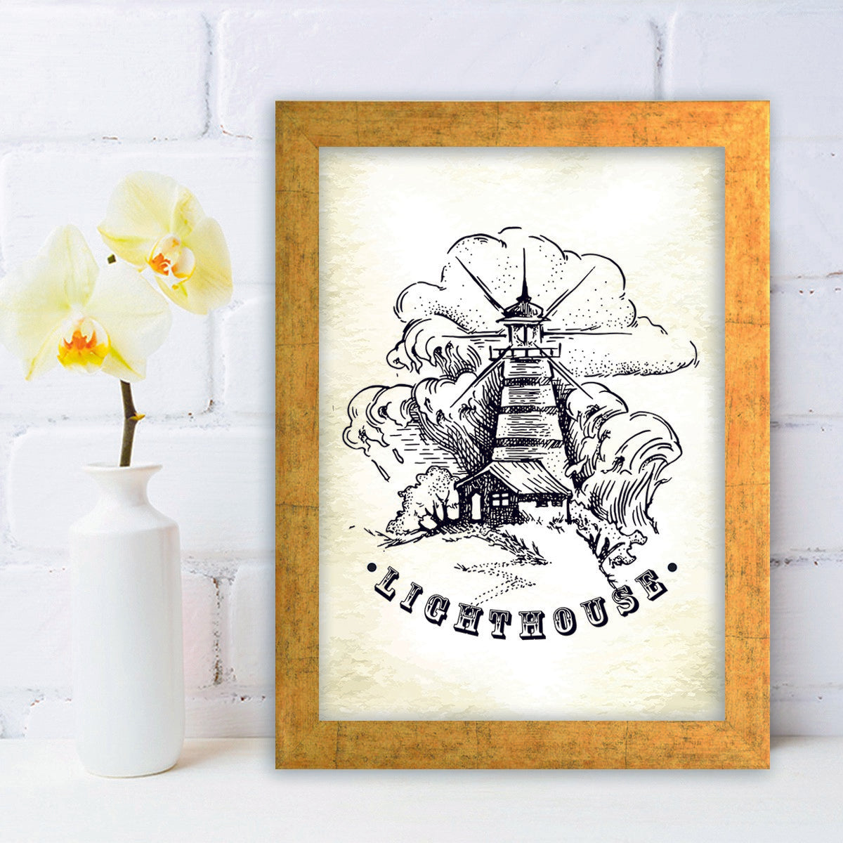 Quadro Decorativo MDF Emoldurado - Arte Multicolor 24x29cm com Moldura de Madeira 2cm