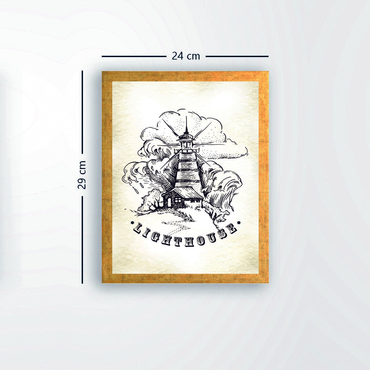 Quadro Decorativo MDF Emoldurado - Arte Multicolor 24x29cm com Moldura de Madeira 2cm