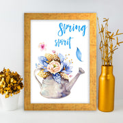 Quadro Decorativo MDF Emoldurado - Arte Multicolor 24x29cm com Moldura de Madeira 2cm