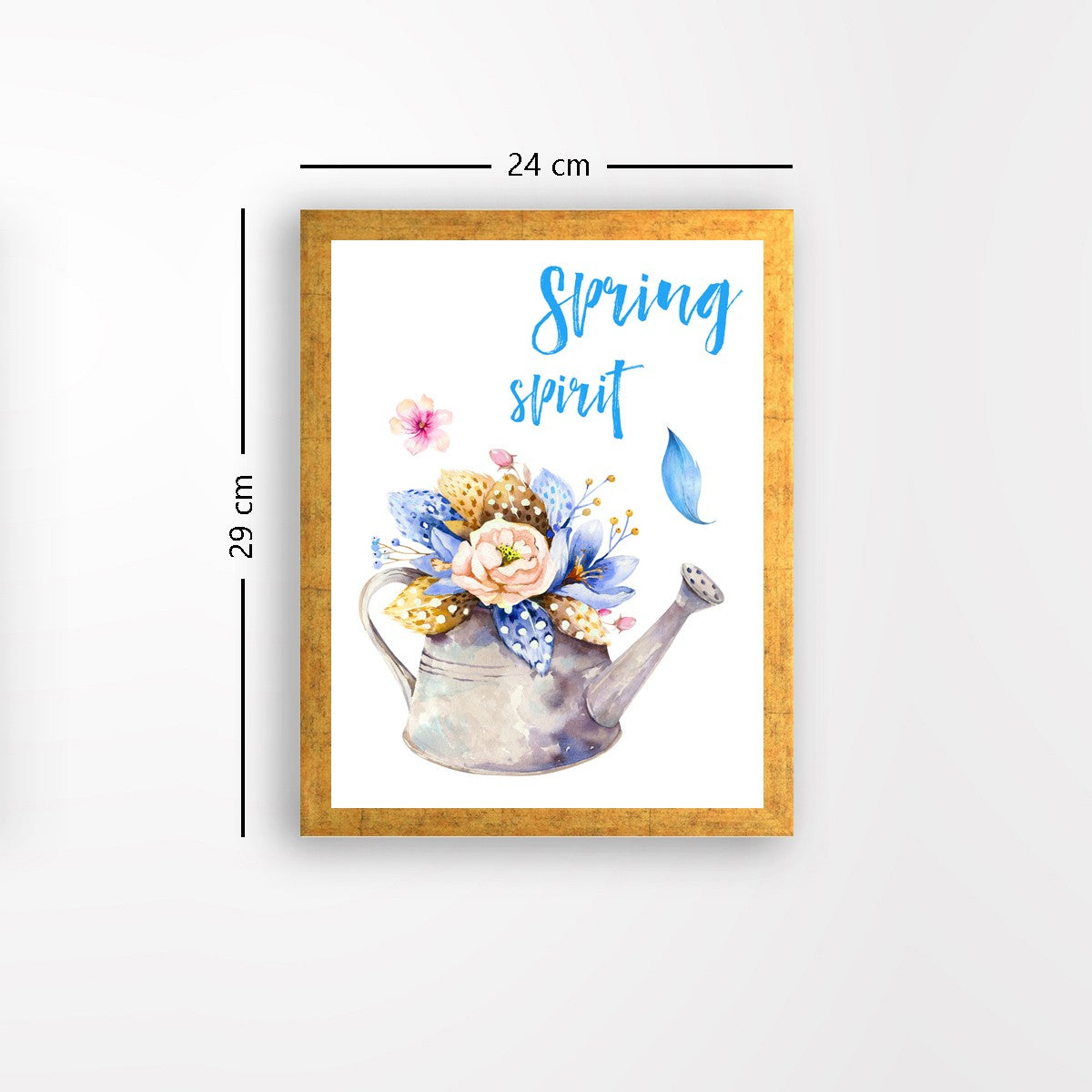 Quadro Decorativo MDF Emoldurado - Arte Multicolor 24x29cm com Moldura de Madeira 2cm