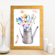 Quadro Decorativo MDF Emoldurado - Arte Multicolor 24x29cm com Moldura de Madeira 2cm