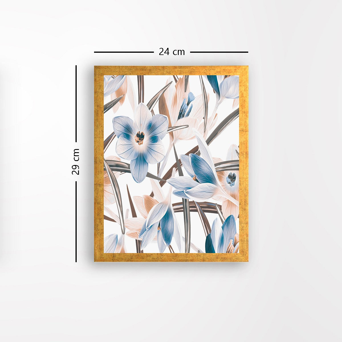 Quadro Decorativo MDF Emoldurado - Arte Multicolor 24x29cm com Moldura de Madeira 2cm