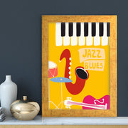 Quadro Decorativo MDF Emoldurado - Arte Multicolor 24x29cm com Moldura de Madeira 2cm