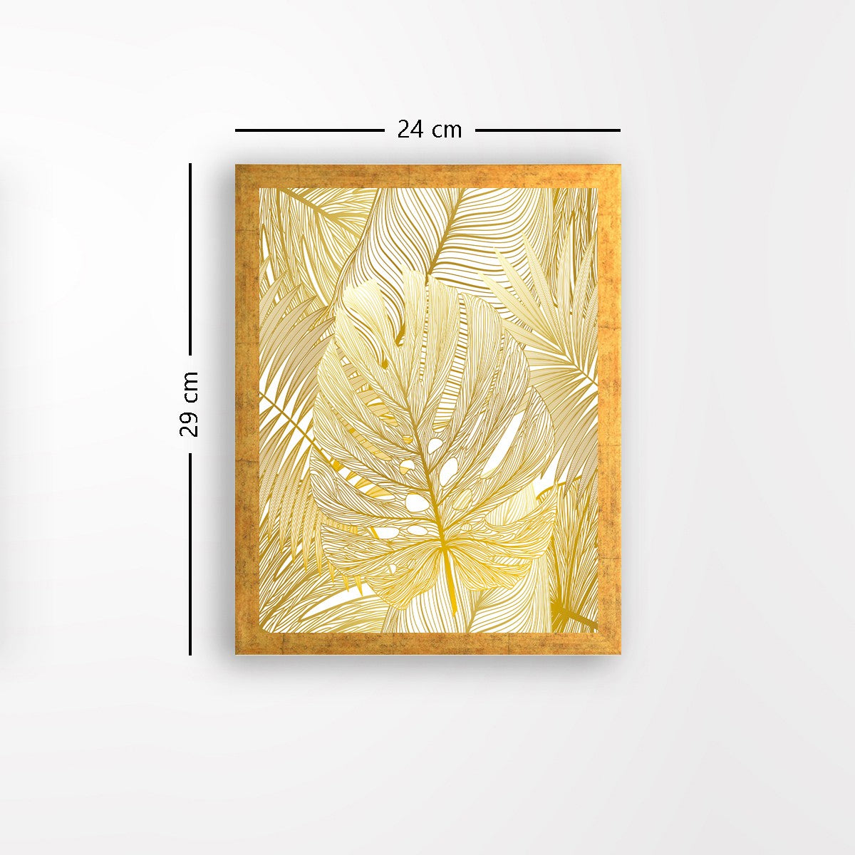 Quadro Decorativo MDF Emoldurado - Arte Multicolor 24x29cm com Moldura de Madeira 2cm