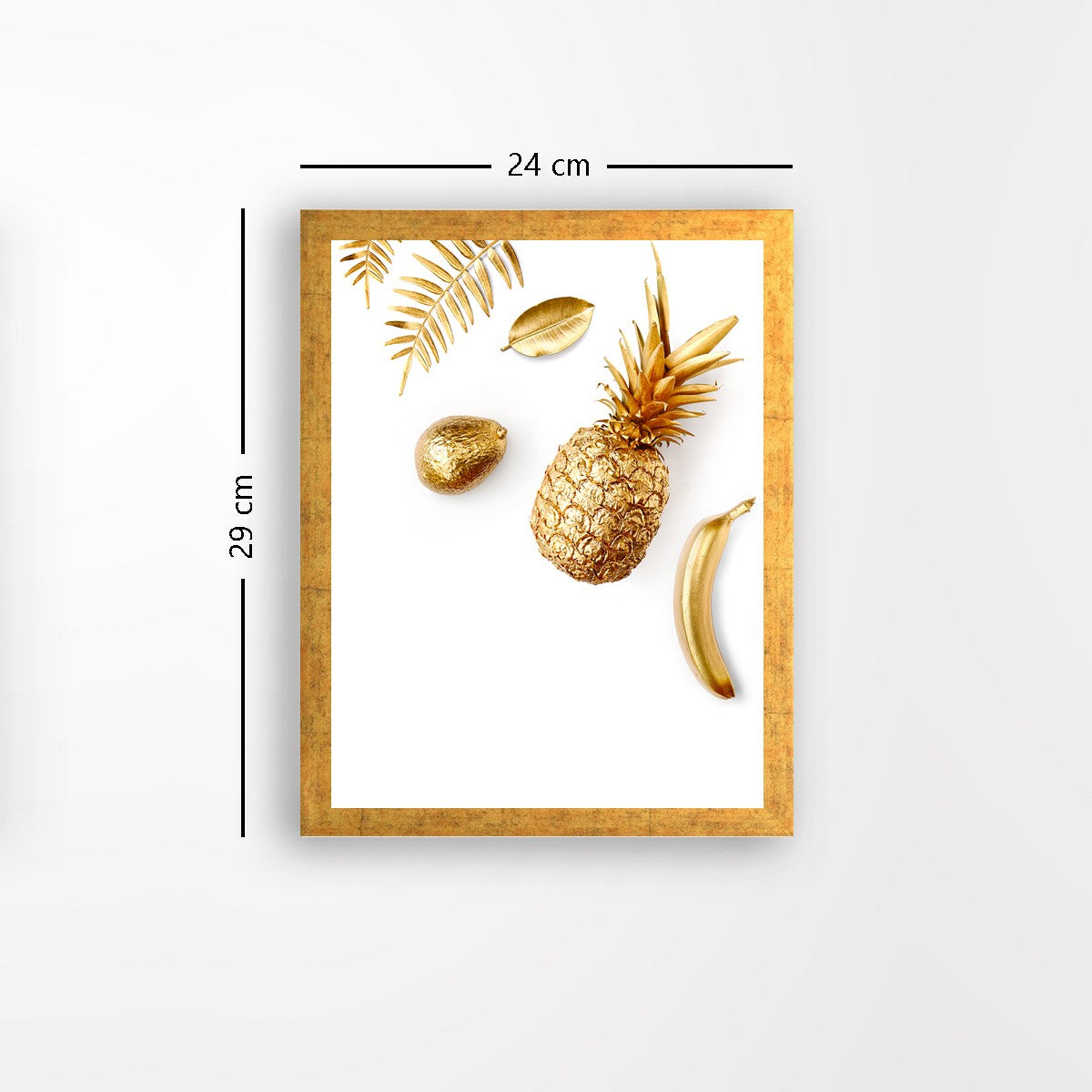 Quadro Decorativo MDF Emoldurado - Arte Multicolor 24x29cm com Moldura de Madeira 2cm