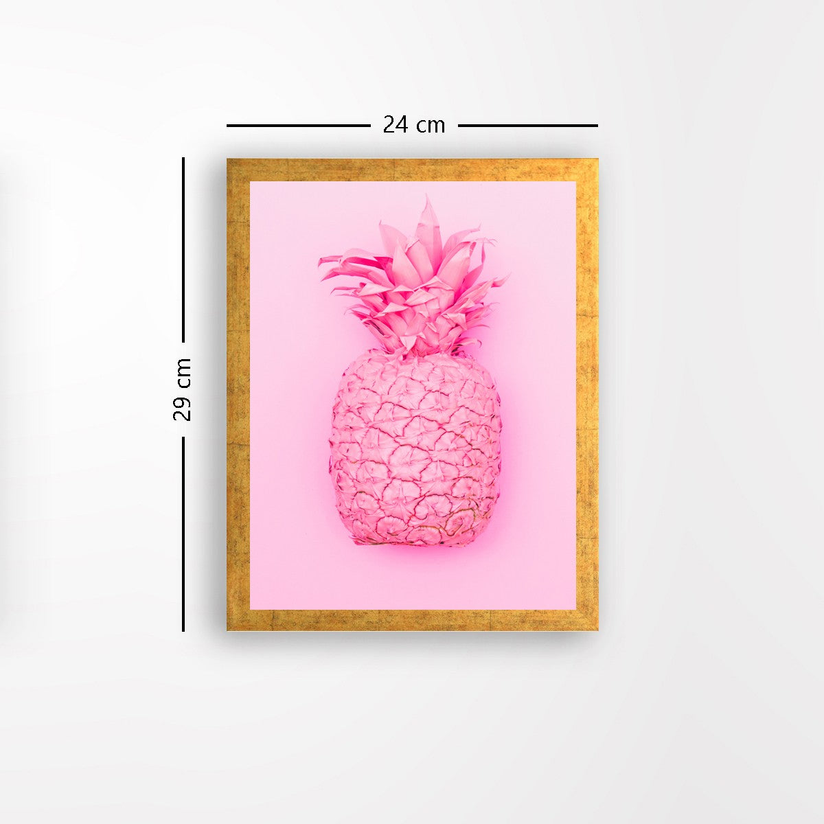 Quadro Decorativo MDF Emoldurado - Arte Multicolor 24x29cm com Moldura de Madeira 2cm