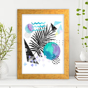 Quadro Decorativo MDF Emoldurado - Arte Multicolor 24x29cm com Moldura de Madeira 2cm