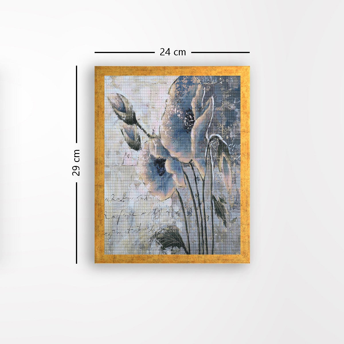 Quadro Decorativo MDF Emoldurado - Arte Multicolor 24x29cm com Moldura de Madeira 2cm