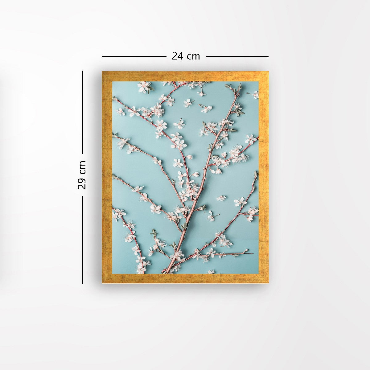 Quadro Decorativo MDF Emoldurado - Arte Multicolor 24x29cm com Moldura de Madeira 2cm