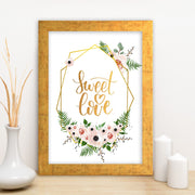 Quadro Decorativo MDF Emoldurado - Arte Multicolor 24x29cm com Moldura de Madeira 2cm