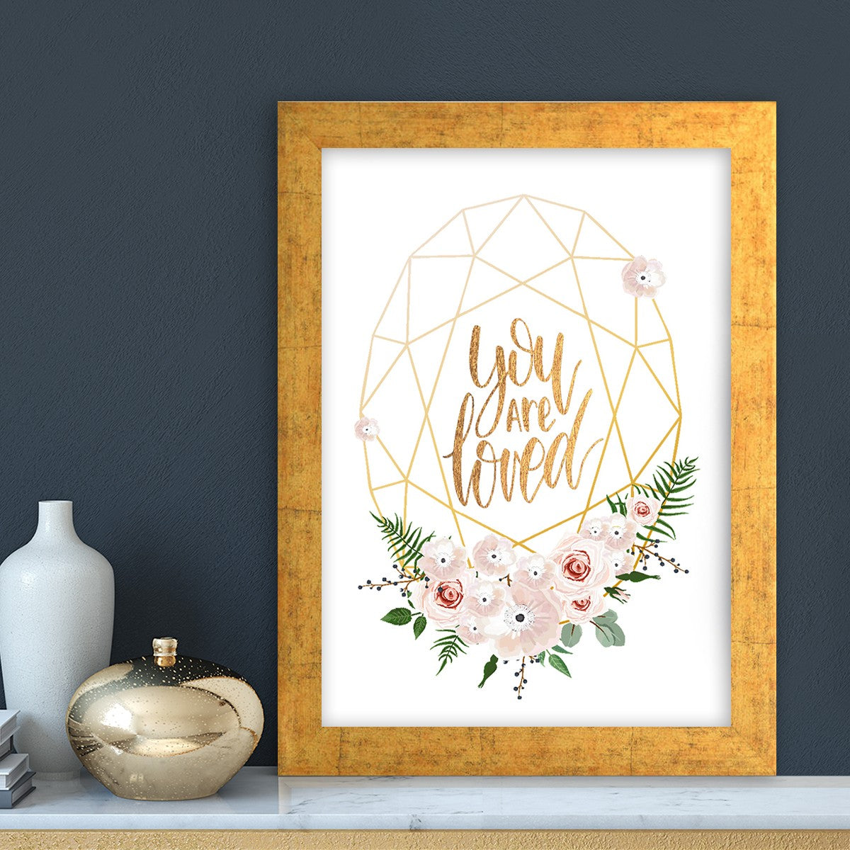 Quadro Decorativo MDF Emoldurado - Arte Multicolor 24x29cm com Moldura de Madeira 2cm