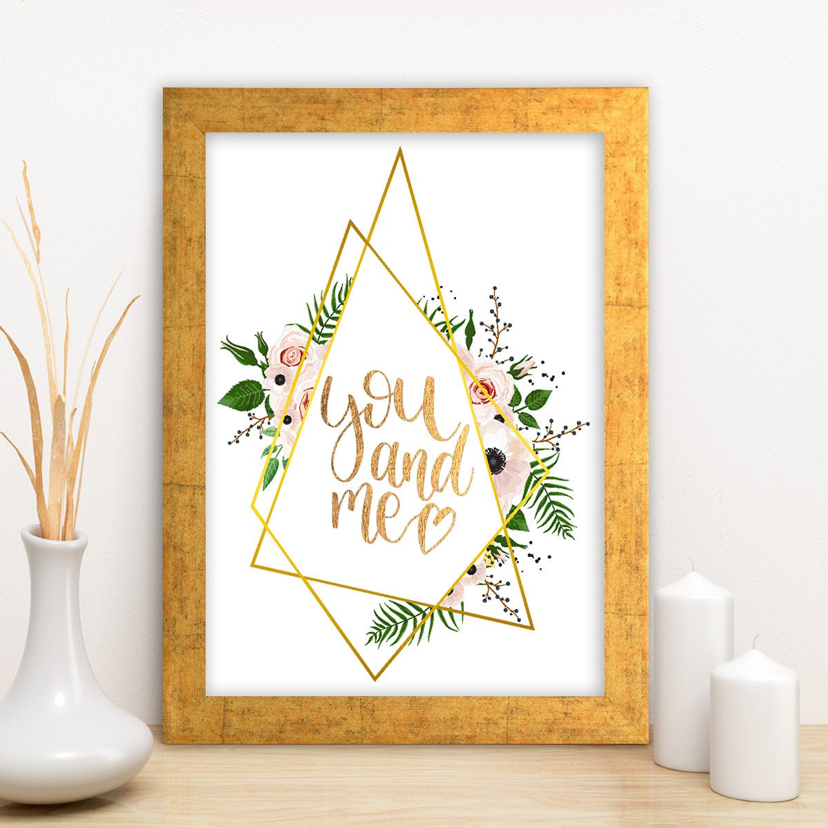 Quadro Decorativo MDF Emoldurado - Arte Multicolor 24x29cm com Moldura de Madeira 2cm