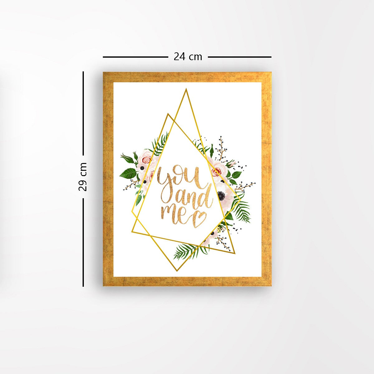 Quadro Decorativo MDF Emoldurado - Arte Multicolor 24x29cm com Moldura de Madeira 2cm