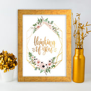 Quadro Decorativo MDF Emoldurado - Arte Multicolor 24x29cm com Moldura de Madeira 2cm