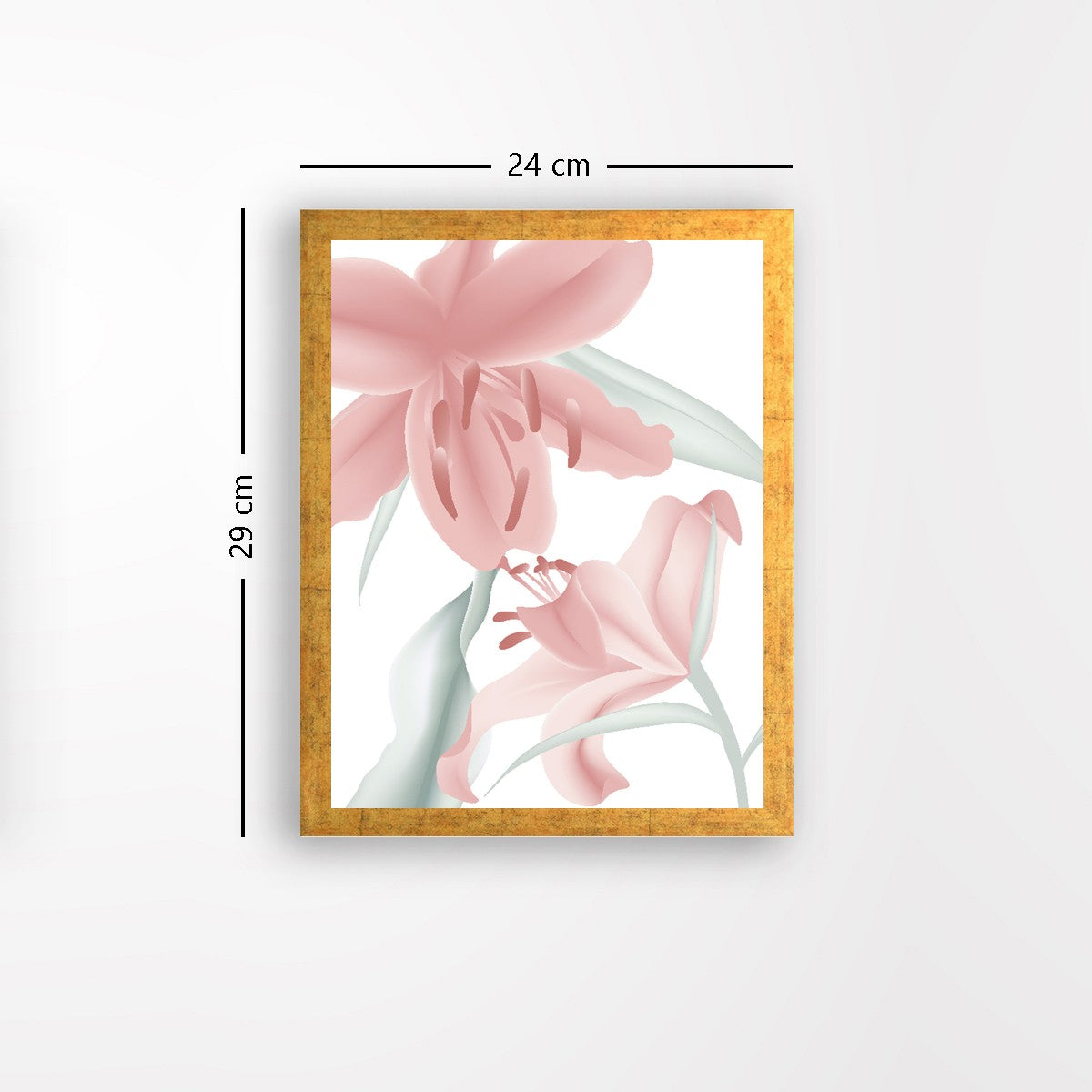 Quadro Decorativo MDF Emoldurado - Arte Multicolor 24x29cm com Moldura de Madeira 2cm