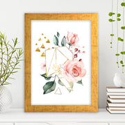 Quadro Decorativo MDF Emoldurado - Arte Multicolor 24x29cm com Moldura de Madeira 2cm