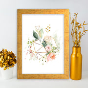 Quadro Decorativo MDF Emoldurado - Arte Multicolor 24x29cm com Moldura de Madeira 2cm