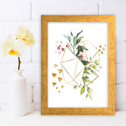 Quadro Decorativo MDF Emoldurado - Arte Multicolor 24x29cm com Moldura de Madeira 2cm