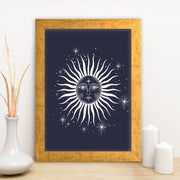 Quadro Decorativo MDF Emoldurado - Arte Multicolor 24x29cm com Moldura de Madeira 2cm