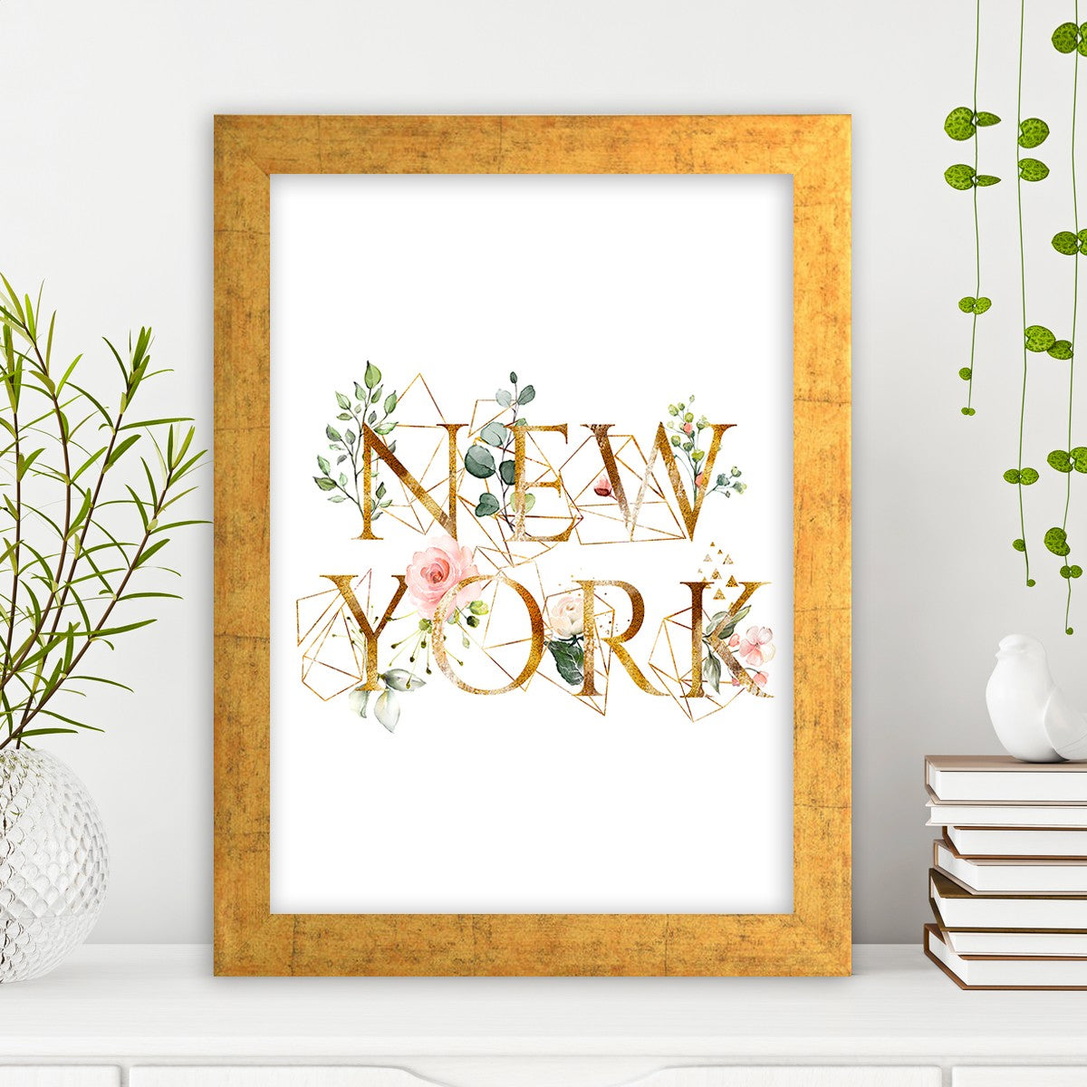 Quadro Decorativo MDF Emoldurado - Arte Multicolor 24x29cm com Moldura de Madeira 2cm