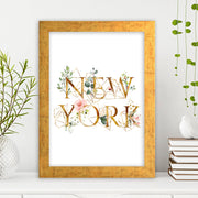 Quadro Decorativo MDF Emoldurado - Arte Multicolor 24x29cm com Moldura de Madeira 2cm