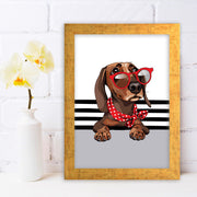 Quadro Decorativo MDF Emoldurado - Arte Multicolor 24x29cm com Moldura de Madeira 2cm