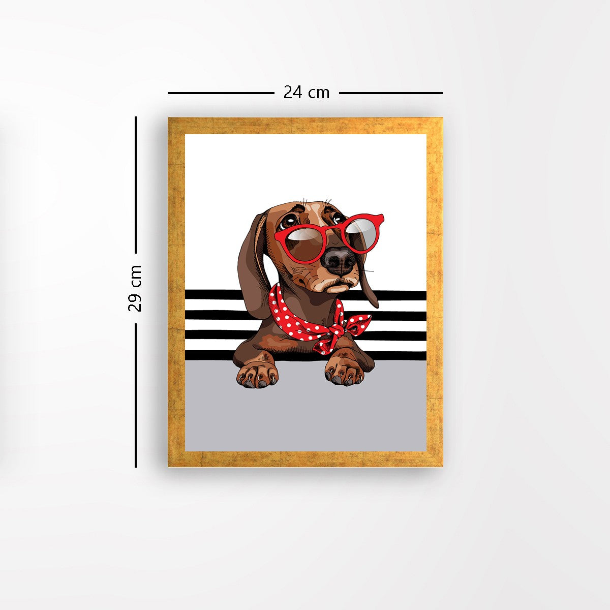 Quadro Decorativo MDF Emoldurado - Arte Multicolor 24x29cm com Moldura de Madeira 2cm