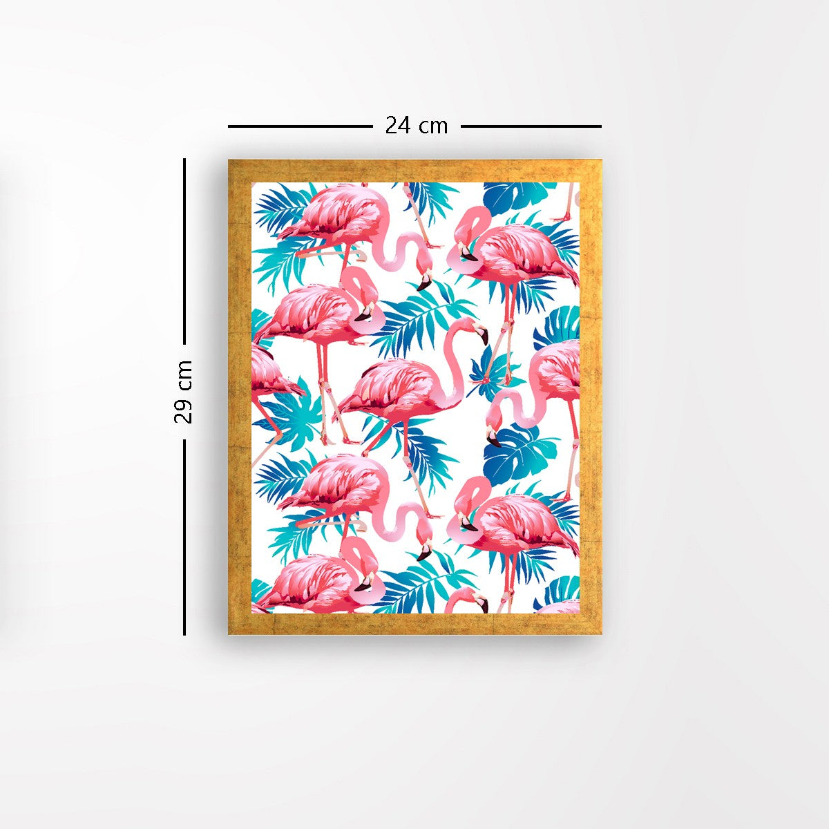 Quadro Decorativo MDF Emoldurado - Arte Multicolor 24x29cm com Moldura de Madeira 2cm