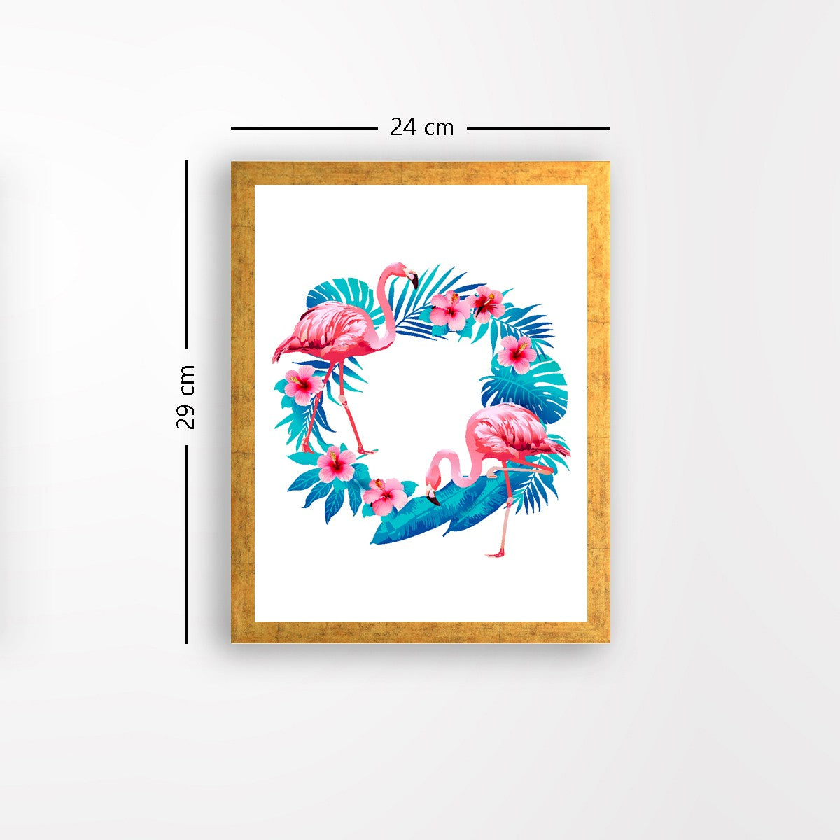 Quadro Decorativo MDF Emoldurado - Arte Multicolor 24x29cm com Moldura de Madeira 2cm