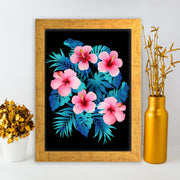 Quadro Decorativo MDF Emoldurado - Arte Multicolor 24x29cm com Moldura de Madeira 2cm