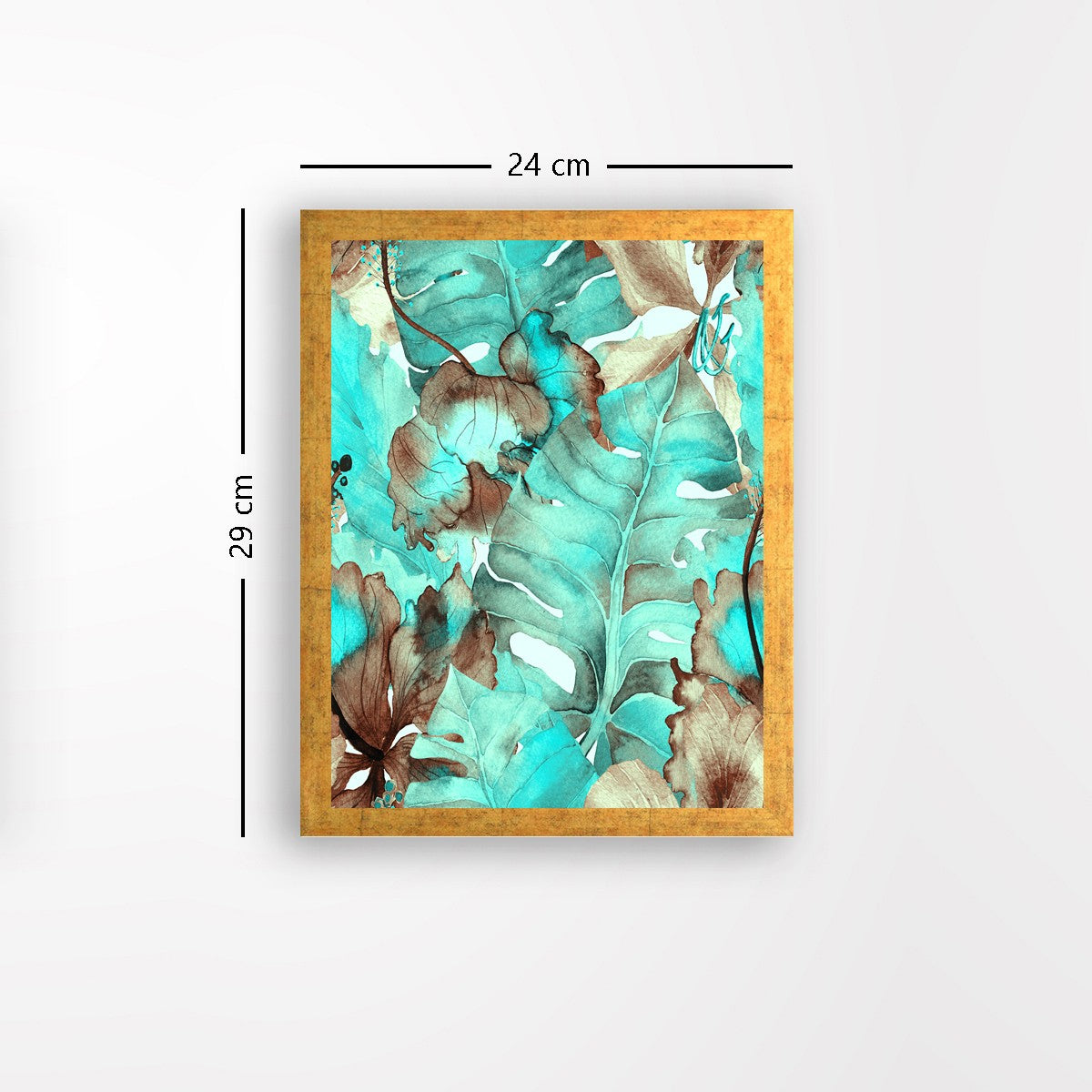 Quadro Decorativo MDF Emoldurado - Arte Multicolor 24x29cm com Moldura de Madeira 2cm