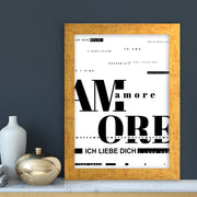 Quadro Decorativo MDF Emoldurado - Arte Multicolor 24x29cm com Moldura de Madeira 2cm