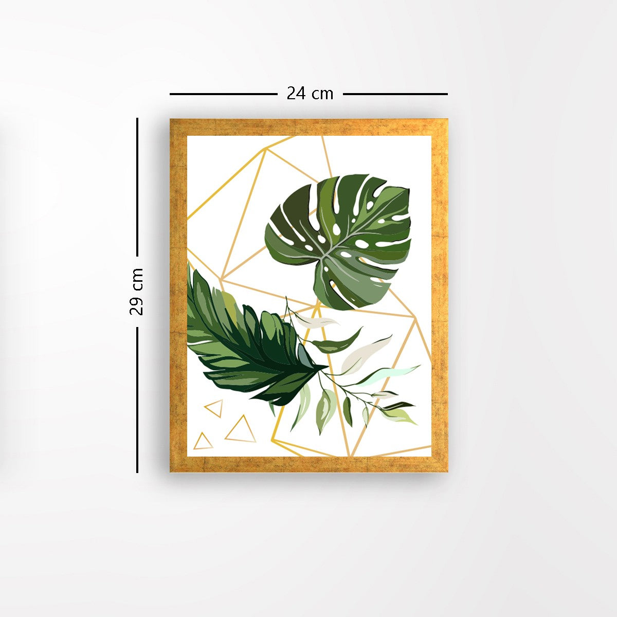 Quadro Decorativo MDF Emoldurado - Arte Multicolor 24x29cm com Moldura de Madeira 2cm