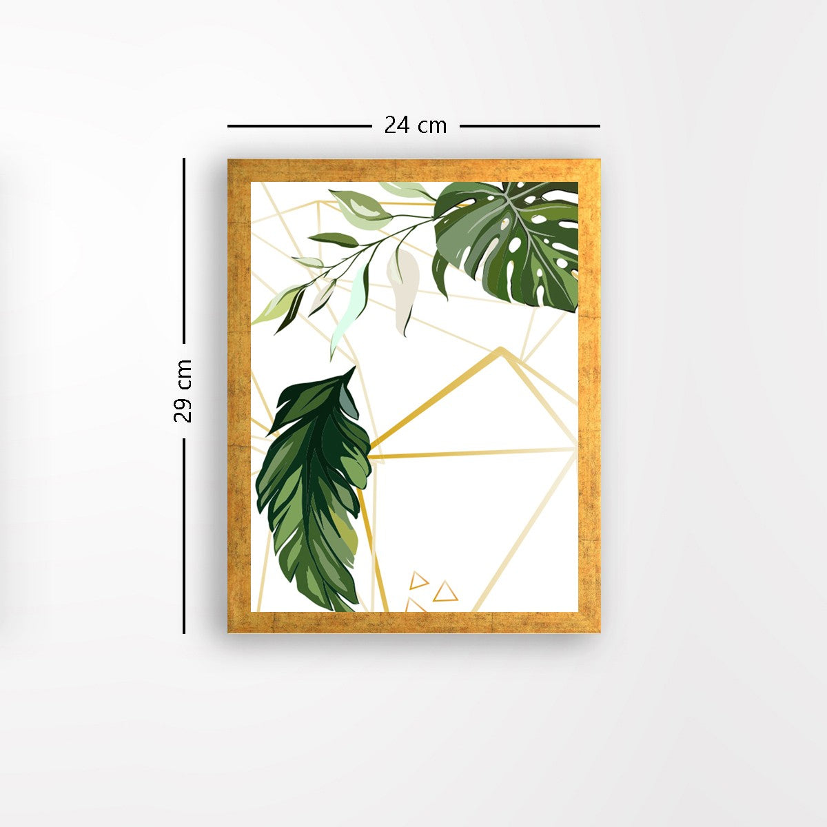 Quadro Decorativo MDF Emoldurado - Arte Multicolor 24x29cm com Moldura de Madeira 2cm