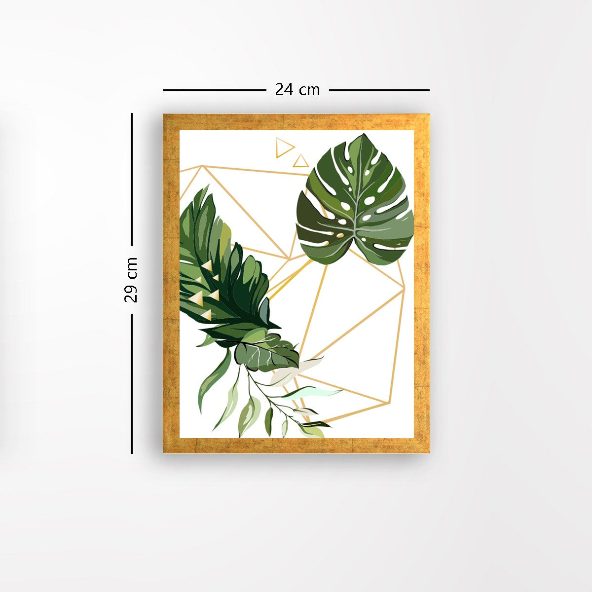 Quadro Decorativo MDF Emoldurado - Arte Multicolor 24x29cm com Moldura de Madeira 2cm