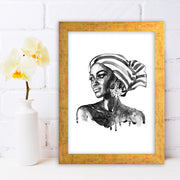 Quadro Decorativo MDF Emoldurado - Arte Multicolor 24x29cm com Moldura de Madeira 2cm