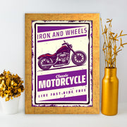 Quadro Decorativo MDF Emoldurado - Arte Multicolor 24x29cm com Moldura de Madeira 2cm