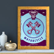 Quadro Decorativo MDF Emoldurado - Arte Multicolor 24x29cm com Moldura de Madeira 2cm