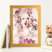 Quadro Decorativo MDF Emoldurado - Arte Multicolor 24x29cm com Moldura de Madeira 2cm