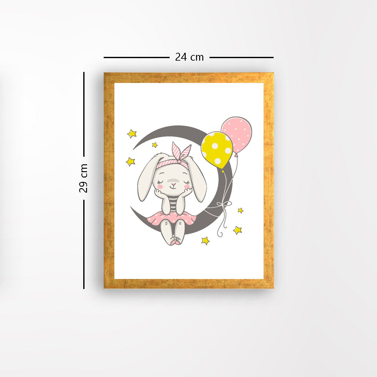 Quadro Decorativo MDF Emoldurado - Arte Multicolor 24x29cm com Moldura de Madeira 2cm