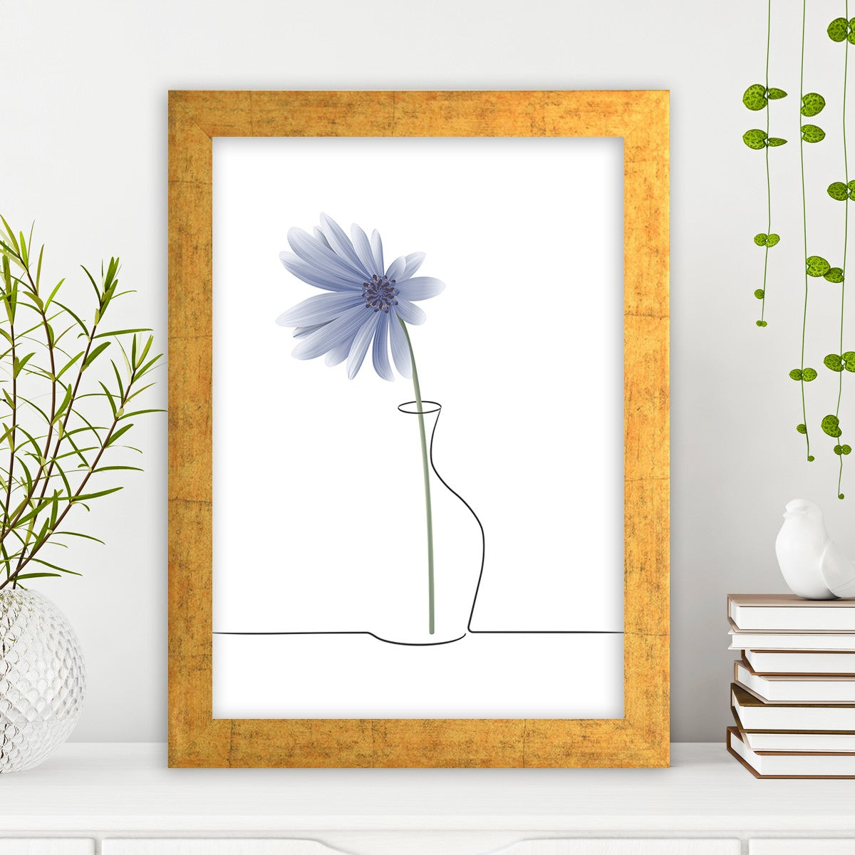 Quadro Decorativo MDF Emoldurado - Arte Multicolor 24x29cm com Moldura de Madeira 2cm