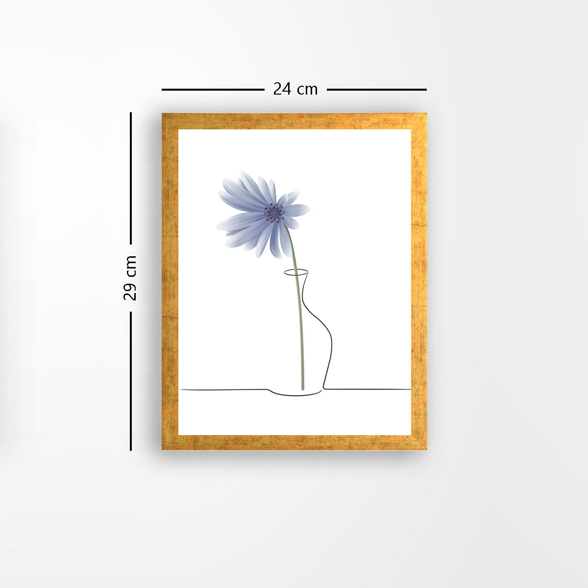 Quadro Decorativo MDF Emoldurado - Arte Multicolor 24x29cm com Moldura de Madeira 2cm