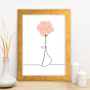 Quadro Decorativo MDF Emoldurado - Arte Multicolor 24x29cm com Moldura de Madeira 2cm