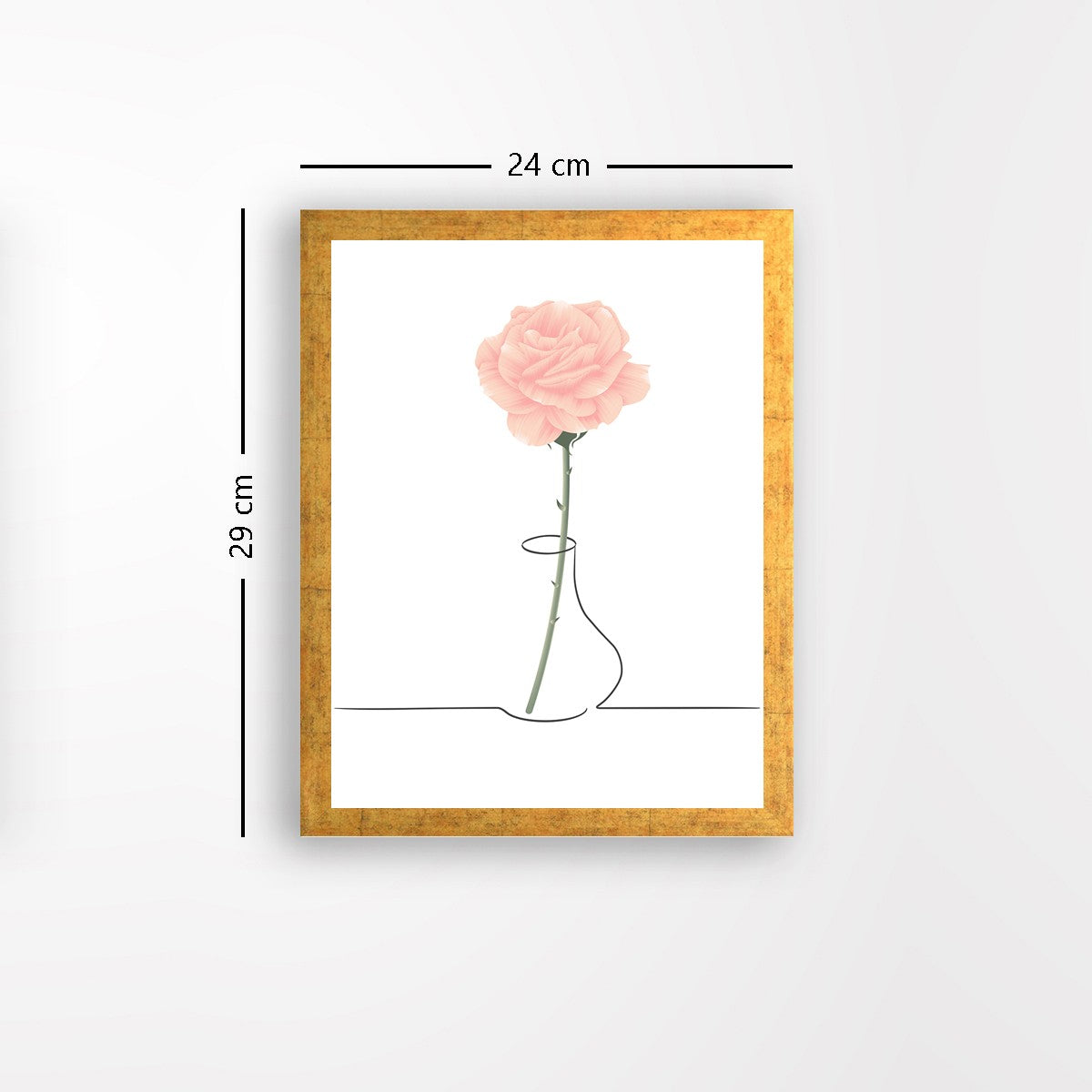 Quadro Decorativo MDF Emoldurado - Arte Multicolor 24x29cm com Moldura de Madeira 2cm