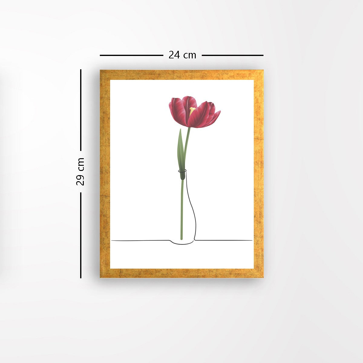 Quadro Decorativo MDF Emoldurado - Arte Multicolor 24x29cm com Moldura de Madeira 2cm