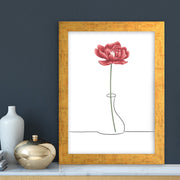 Quadro Decorativo MDF Emoldurado - Arte Multicolor 24x29cm com Moldura de Madeira 2cm