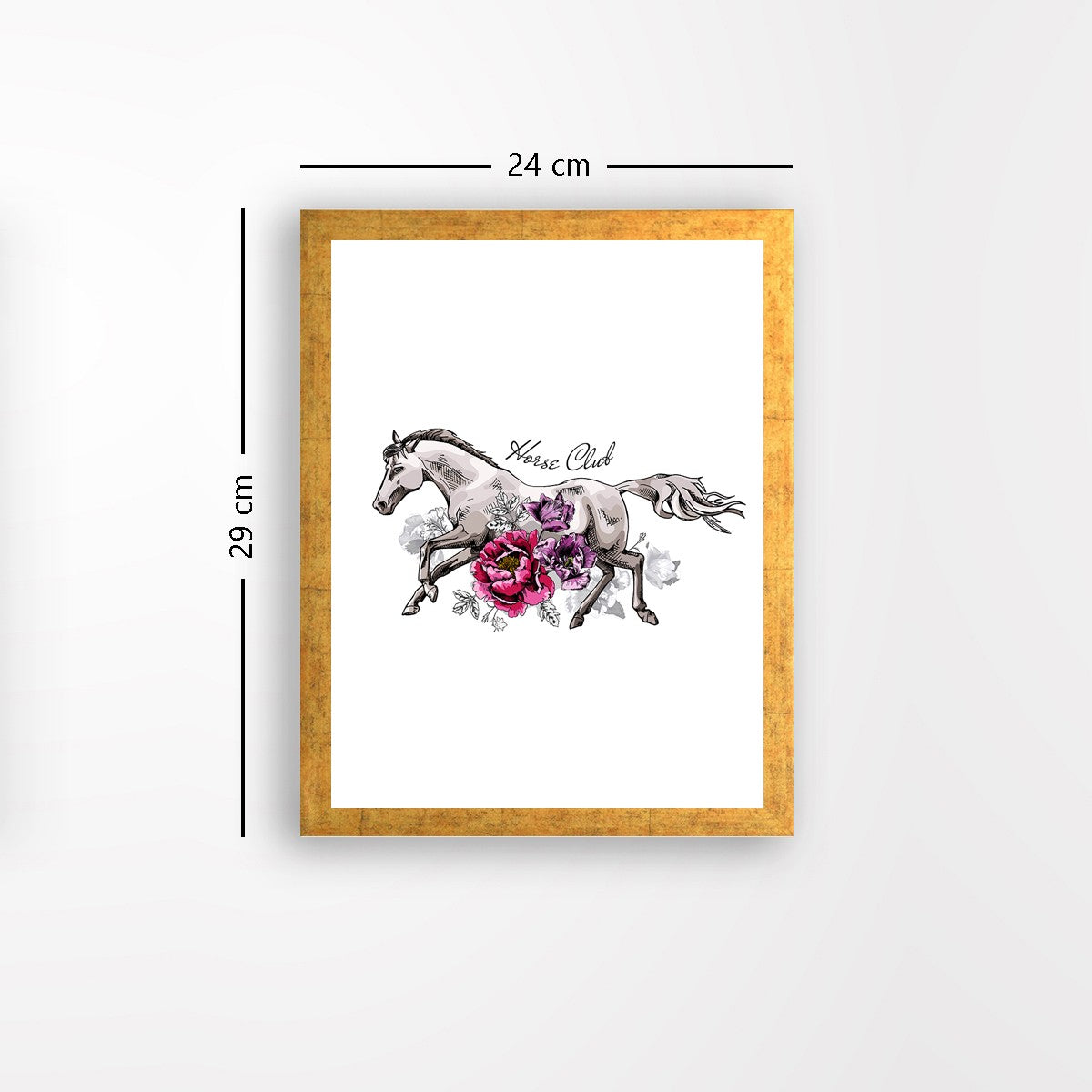 Quadro Decorativo MDF Emoldurado - Arte Multicolor 24x29cm com Moldura de Madeira 2cm