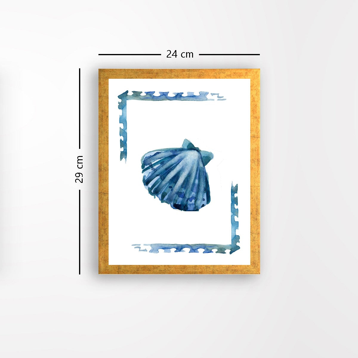 Quadro Decorativo MDF Emoldurado - Arte Multicolor 24x29cm com Moldura de Madeira 2cm