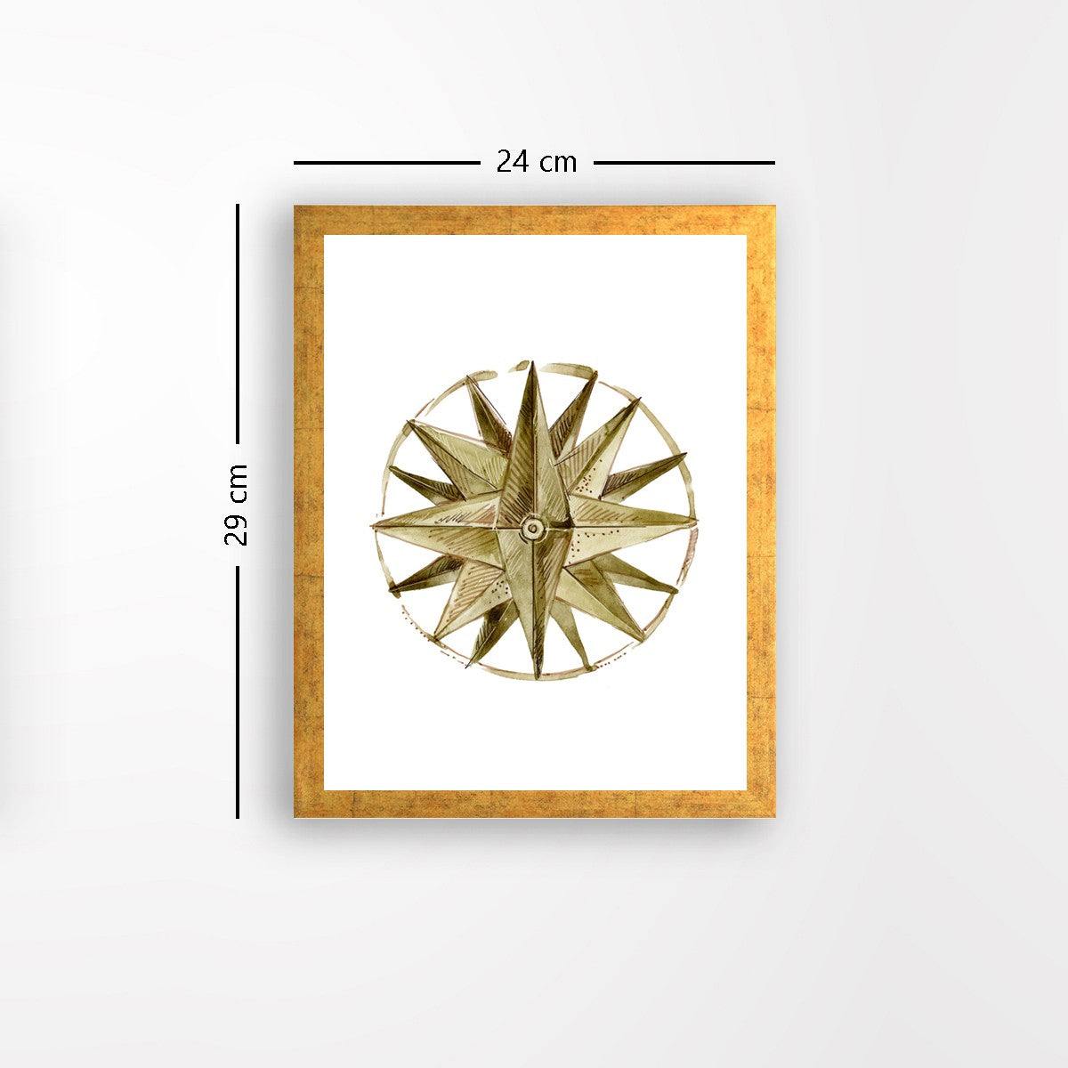 Quadro Decorativo MDF Emoldurado - Arte Multicolor 24x29cm com Moldura de Madeira 2cm